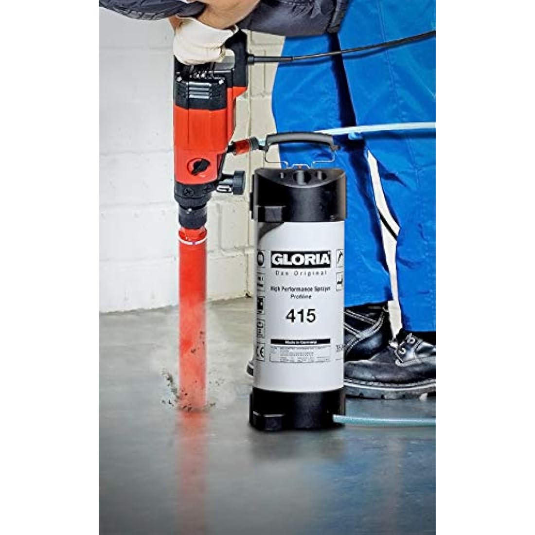 Gloria "Type 415" Water Feeding Device, White/Black, 23x22x66 cm