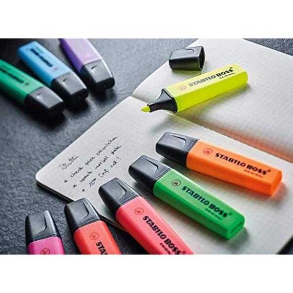 STABILO BOSS ORIGINAL - Highlighter - Pack of 48 - with 5 Neon Colours