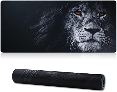 Jahosin Extended XXL Gaming Mouse Pad, Non-Slip Rubber Base, Smooth Surface Waterproof Computer Desk Mat for PC, Mac, Laptop - Stitched Edges for Gaming,Office,Home