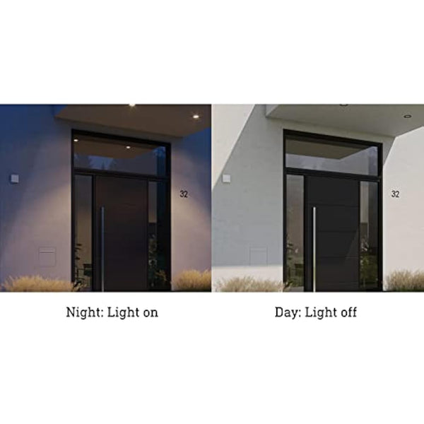 Steinel NightmatIQ Plus Twilight Sensor White, Smart Twilight Switch, 1000 W, Dusk to Dawn Timer, App Operated