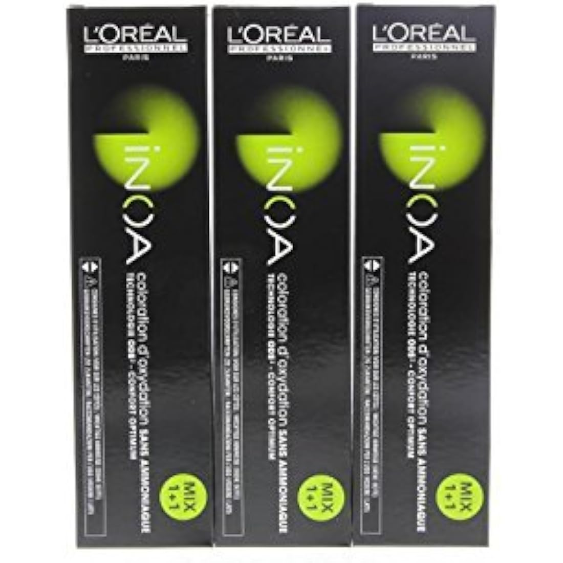 L'ORÉAL Inoa Coloration 60ml No. 2 Brown Pack of 3 (Vegan, Ammonia Free)