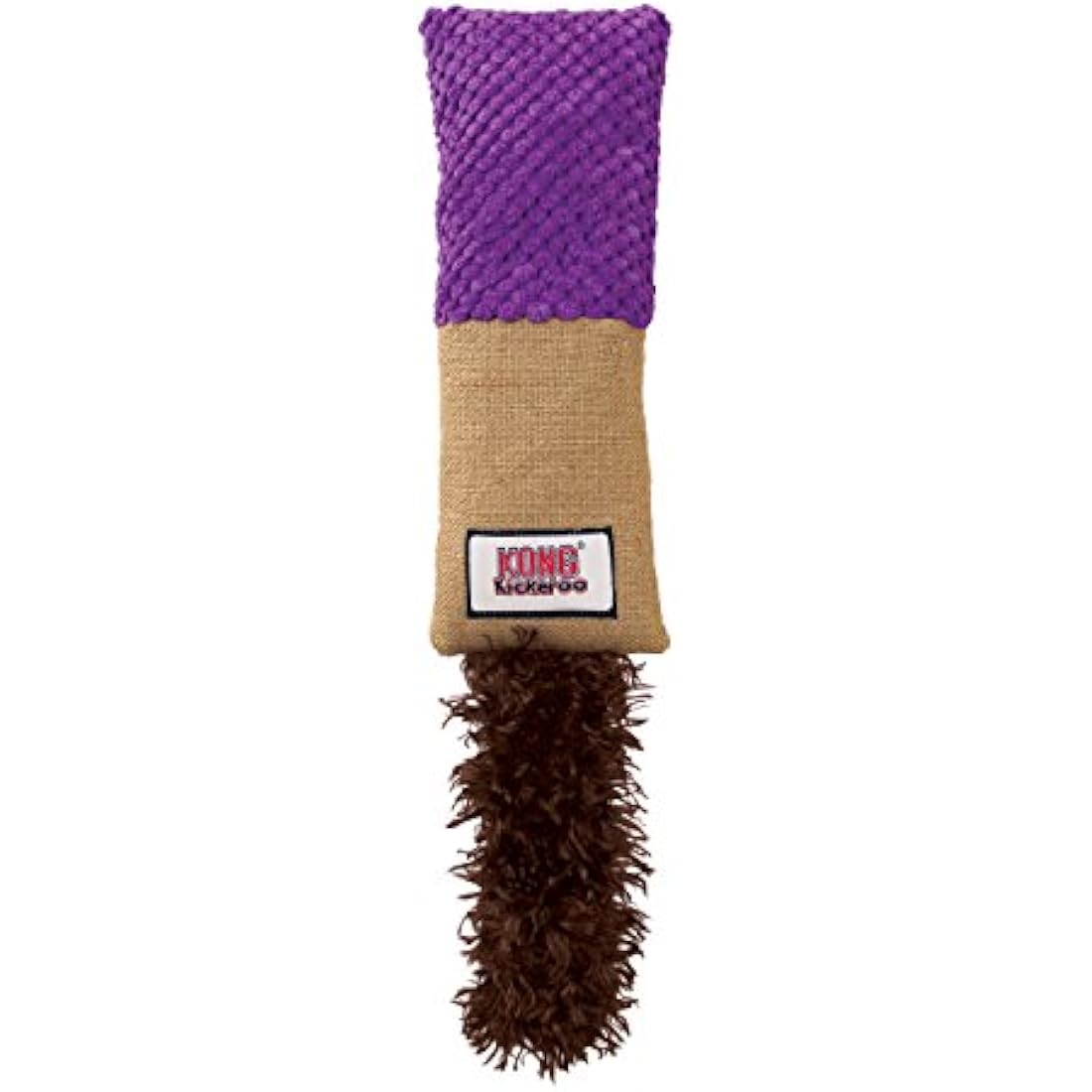 KONG - Kickeroo - Play Enticing Cat Toy, North American Premium Catnip (Colours May Vary) - Cuddler Pattern