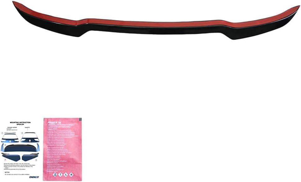 Oneway Roof Spoiler (Cap) compatible with Audi Q5 (FY) S-Line Facelift 2020-2024 excl. Sportback - Gloss black