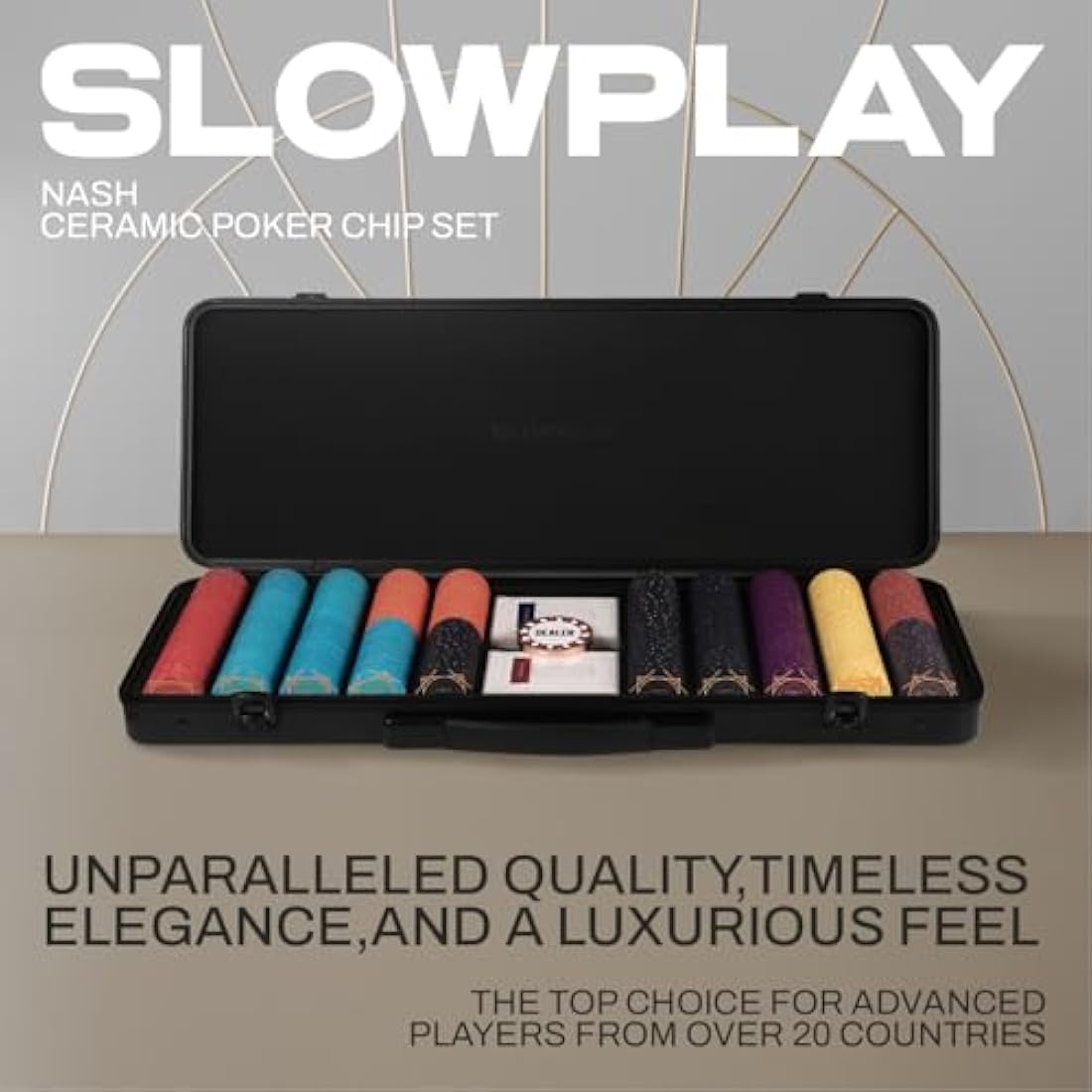 SLOWPLAY ACES Poker Set (300 pcs Numbered)