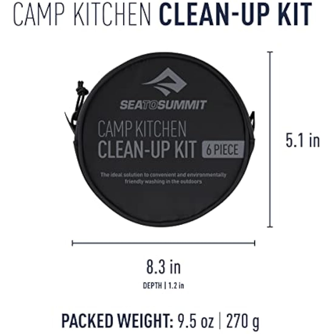 Sea to Summit Camp Kitchen Clean-Up Kit 6 Piece Set