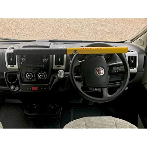 Milenco 512 Commercial Steering Wheel Lock, 14.0 cm*76.0 cm*5.0 cm, Yellow