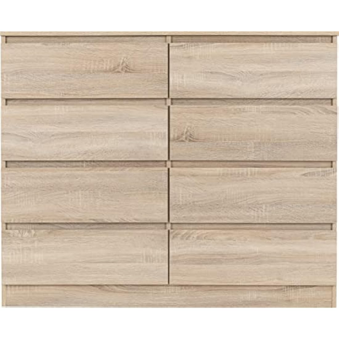 Seconique Malvern 8 Drawer Chest in Sonoma Oak Effect