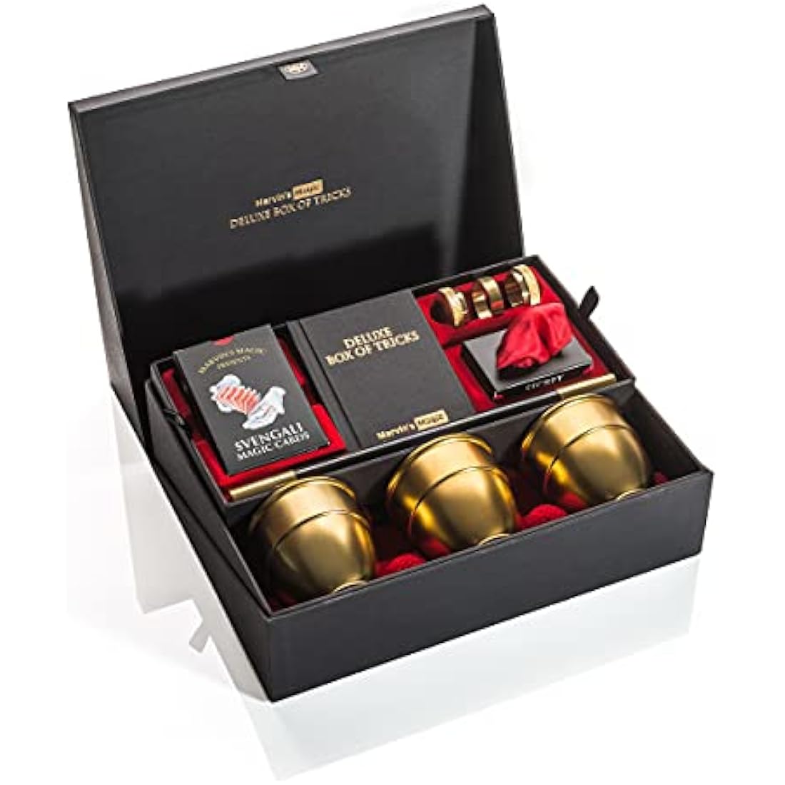 Marvin's Magic - Deluxe Box of Tricks | Executive Set of Magic Tricks | Magic Set for Beginner and Experienced Magicians | Magician Supplies Include Mystical Magic Cards, Dynamic Coins + More