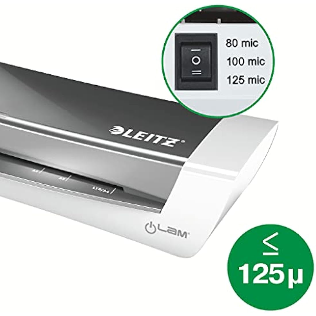 Leitz 73681036 iLam A4 Laminator, Ideal for Home Office, iLam - Metallic Blue