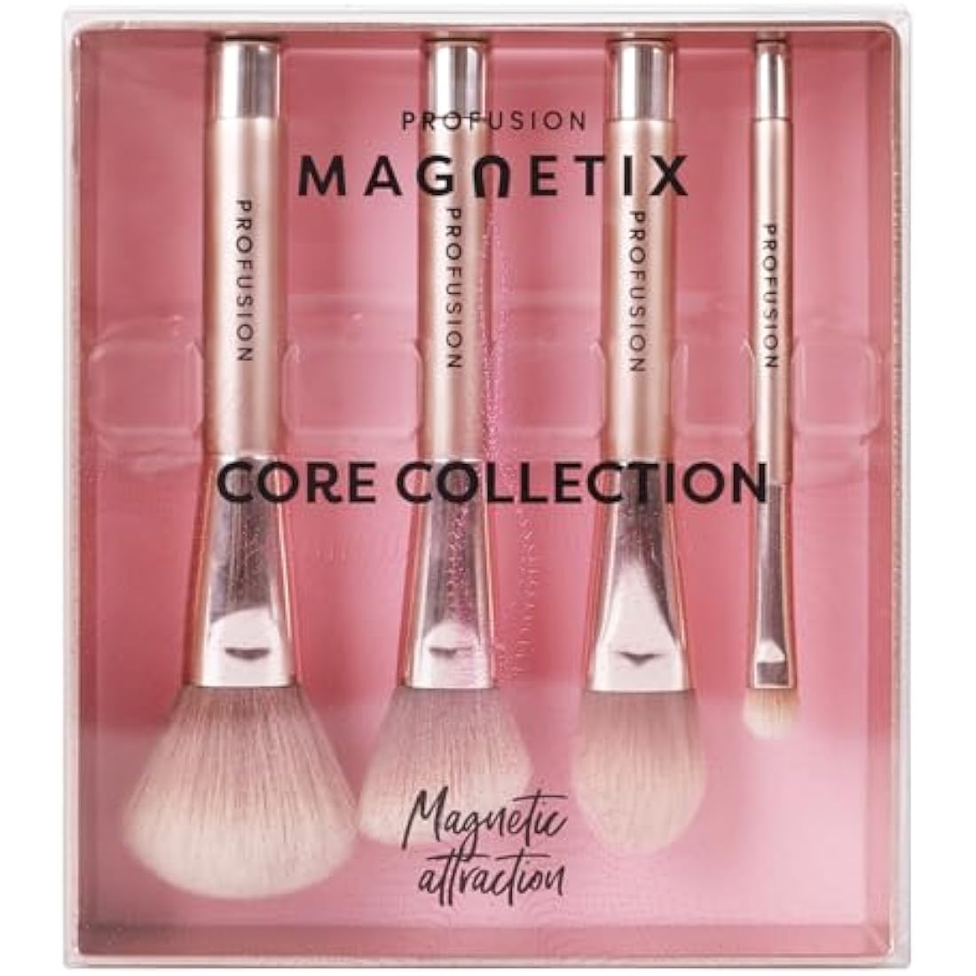 Profusion Cosmetics MAGNETIX CORE COLLECTION Magnetic Makeup Brushes Set with Magnet Makeup Brush Drying Rack Metal Stand Premium Powder Blusher Eyeshadow Concealer Blending Brush Kit and Tools