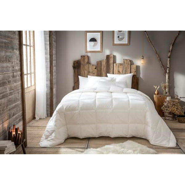 Abeil - prestige cotton/polyester duvet - white, white, 220 x 240 cm