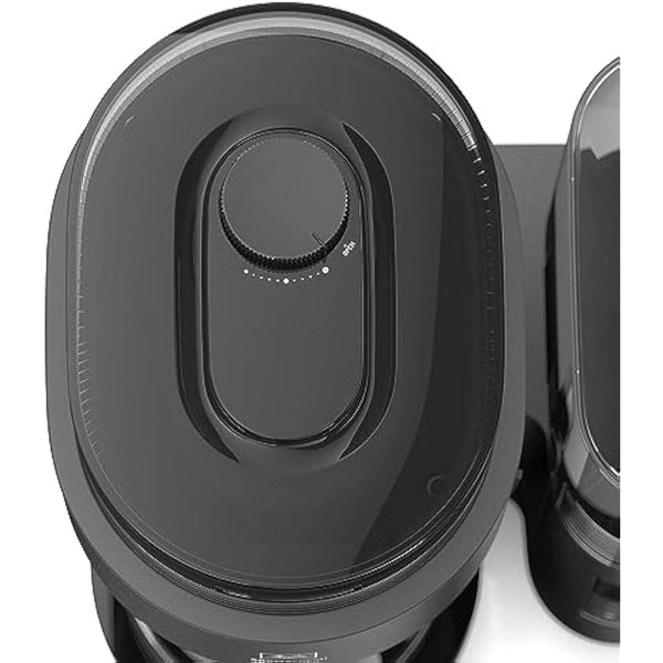 Melitta Filter Coffee Machine with Integrated Ceramic Grinder with 11 Settings, Adjustable Strength, Makes 2 to 10 Cups, Timer Function, AromaFresh II, 3.7 kg, Black, UK Plug