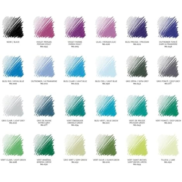 Conte a Paris 2184 Pastel Pencil Set, Assorted, Set of 48