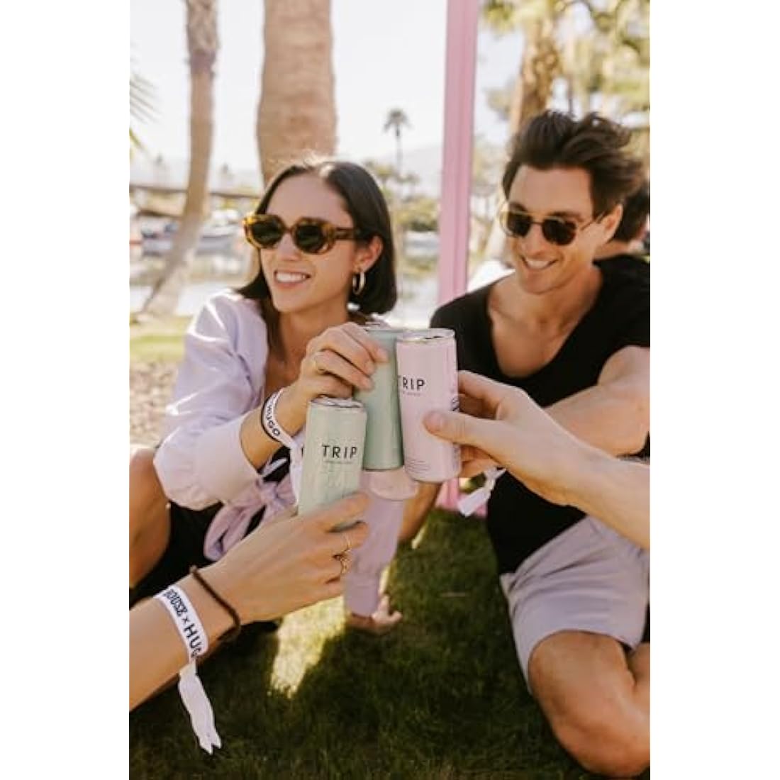 TRIP CBD Drink, Sparkling Lemon Basil Fizzy Drink, Low Calorie, Vegan (Pack of 24 x 250ml)