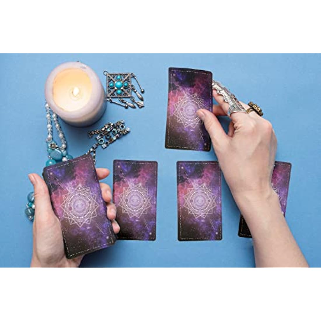 IXIGER Tarot Cards Deck with Guidebook,78 Classic Tarot Cards Deck Standard Size 4.75" x 2.76",Riginal Tarot Card Decks for Beginners and Expert,Future Telling Cards Game.