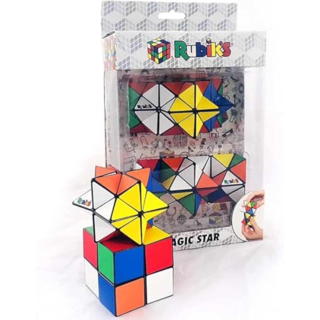Rubik's cube Magic Star Puzzle | 2 Pack| Puzzle Games | Pocket Educational STEM Toy | Brain Teaser | Stress Relief | Fun | Fidget Toys | Age 3 Plus | Sinco Creations