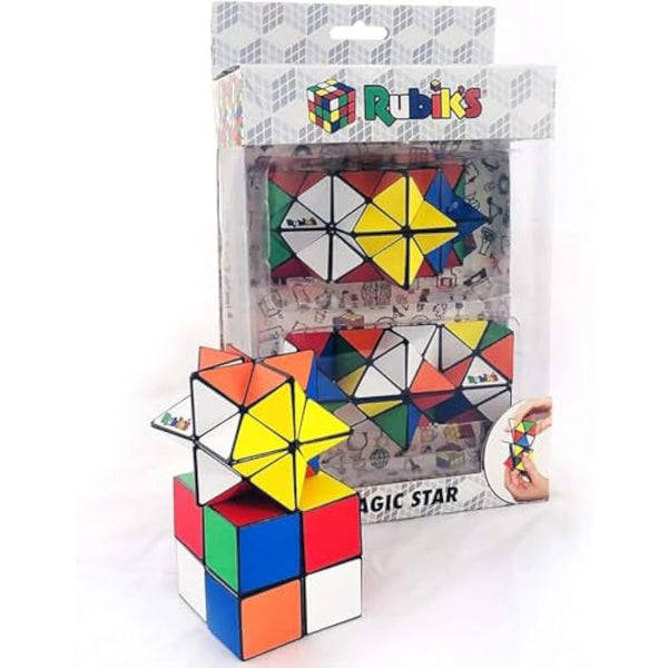 Rubik's cube Magic Star Puzzle | 2 Pack| Puzzle Games | Pocket Educational STEM Toy | Brain Teaser | Stress Relief | Fun | Fidget Toys | Age 3 Plus | Sinco Creations