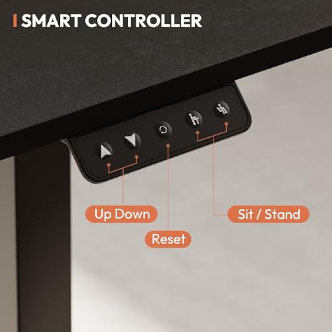 SANODESK 160×75CM Electric Standing Desk Height Adjustable Corner Standing Desk Sit Stand Table Adjustable Desk with Memory Smart Pannel for Home Office