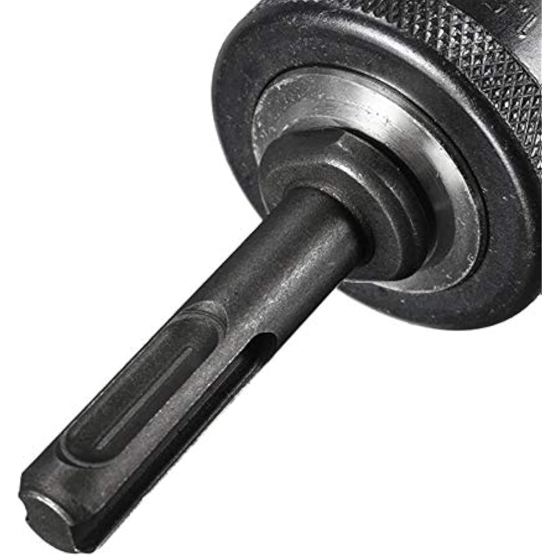 Mesee 1.5-10mm Capacity Drill Chuck SDS Plus Adapter, Mount 3/8-24UNF Quick Change Converter Impact Drive Bits Conversion Tool With Key