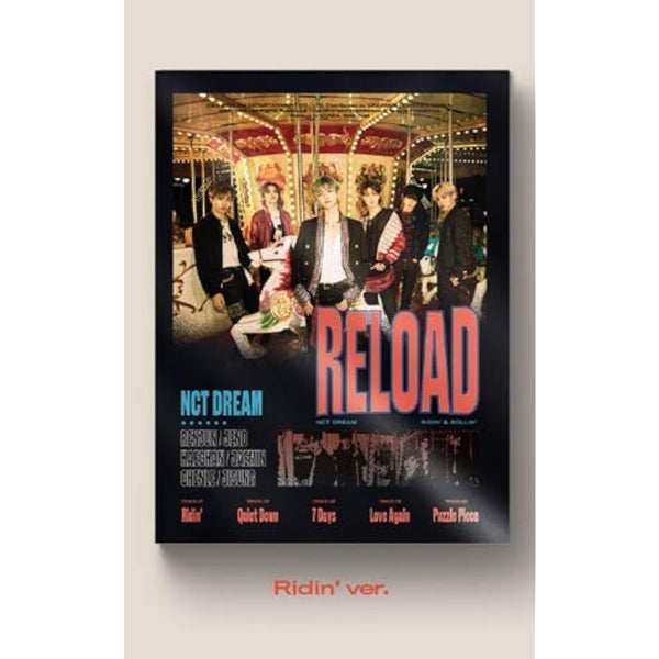 NCT Dream - Reload [Ridin ver.] Album+Pre-Oder Benefit+Folded Poster+Extra Photocards Set