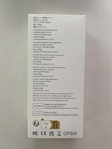 NEWYES Scan Reader Pen 4 Pro with 3.99inch Touchscreen,Text to Speech Reading Pen, Smart recording Learning Pen for Students