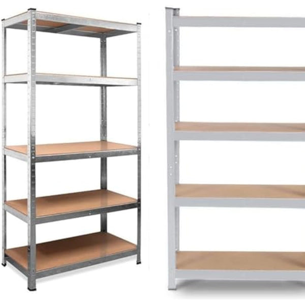 Samuel ALEXANDER Garage Shelving 90cm Wide & 180cm High Heavy Duty 5 Tier Multipurpose Storage Shelves Boltless Metal Racking Unit/Warehouse Storage
