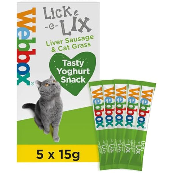 Webbox Lick e Lix 5pcs (5x15g) (Bulk Deal Case of 17) Variety Assorted Pack