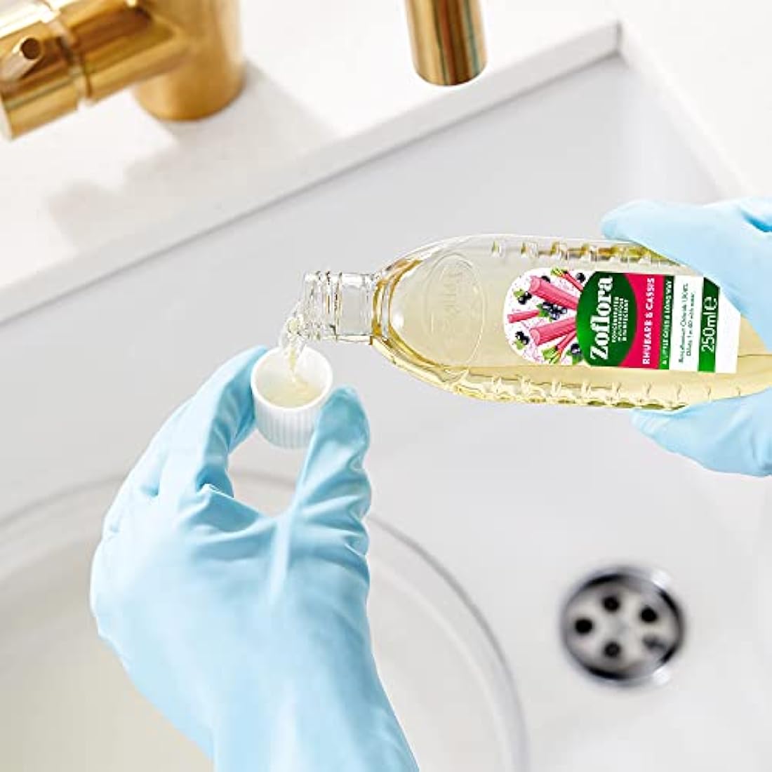 Zoflora Mixed Pack Concentrated Disinfectant Liquids, 8 x 250ml Pack, Includes Lemon Zing & Rhubarb & Cassis, Antibacterial Multi-Surface Cleaners, Kills 99.9% of Germs