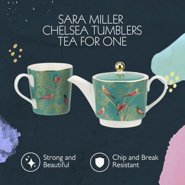 Sara Miller London Chelsea Collection Tea for One Green