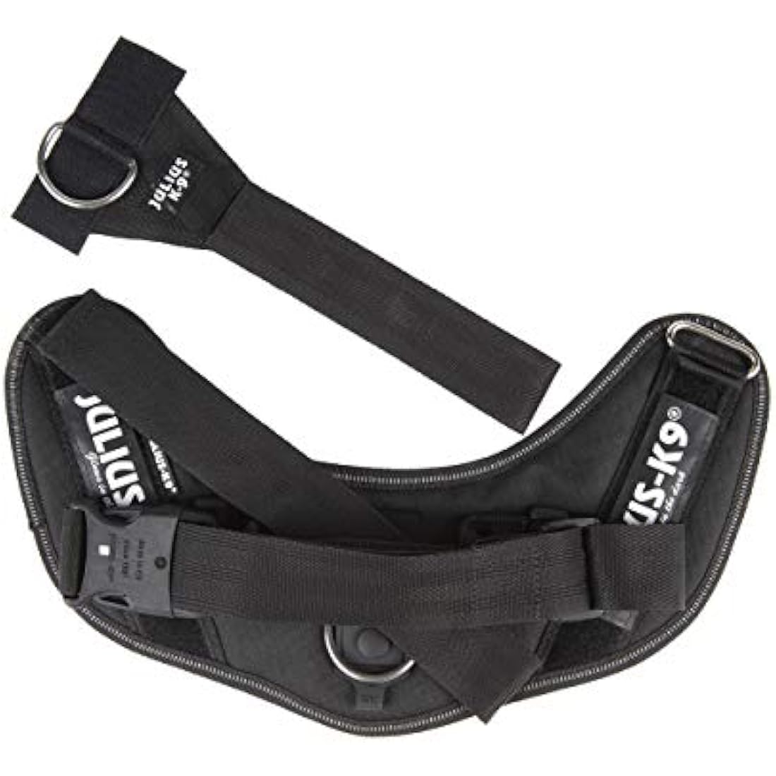 Julius-K9, IDC Powerharness, Dog Harness with Front Control Y-Belt, Black, Size: M/0