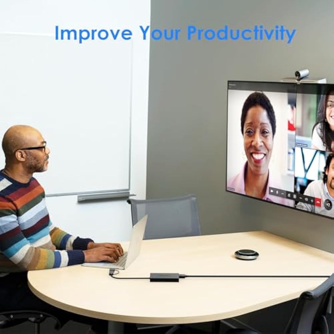 WAVLINK USB 3.0/C to Dual HDMI Splitter for Extended Display, Displaylink Adapter 4K 60Hz for Apple Mac M1/M2/M3 or Windows 10/11