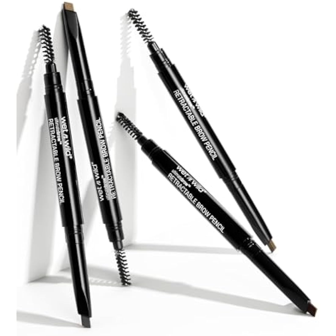 Wet n Wild, Ultimate Brow Retractable Pencil, Triangular and Ultra-precise Pencil Point, Pigmented Color that Perfectly Defines and Shapes Brows, Ash Brown