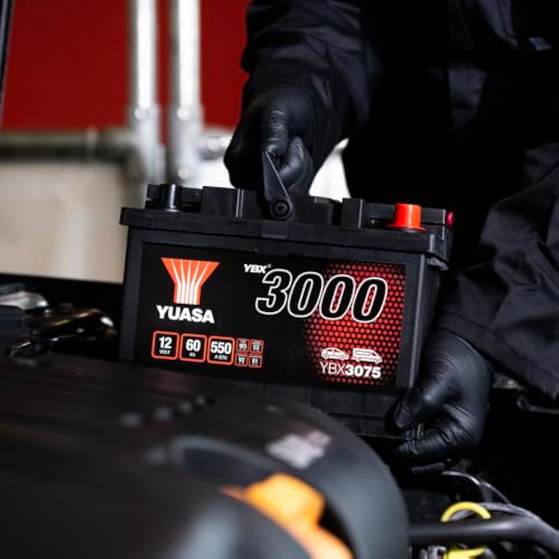 Yuasa YBX3075 12V 60Ah 550CCA Sealed Maintenance Free Car Battery