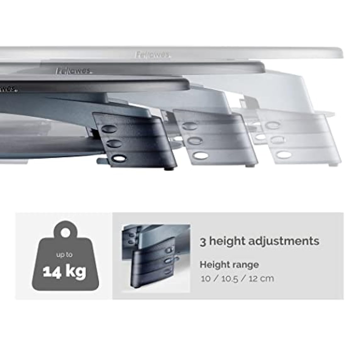 Fellowes Compact Rotating Height Adjustable Monitor Stand