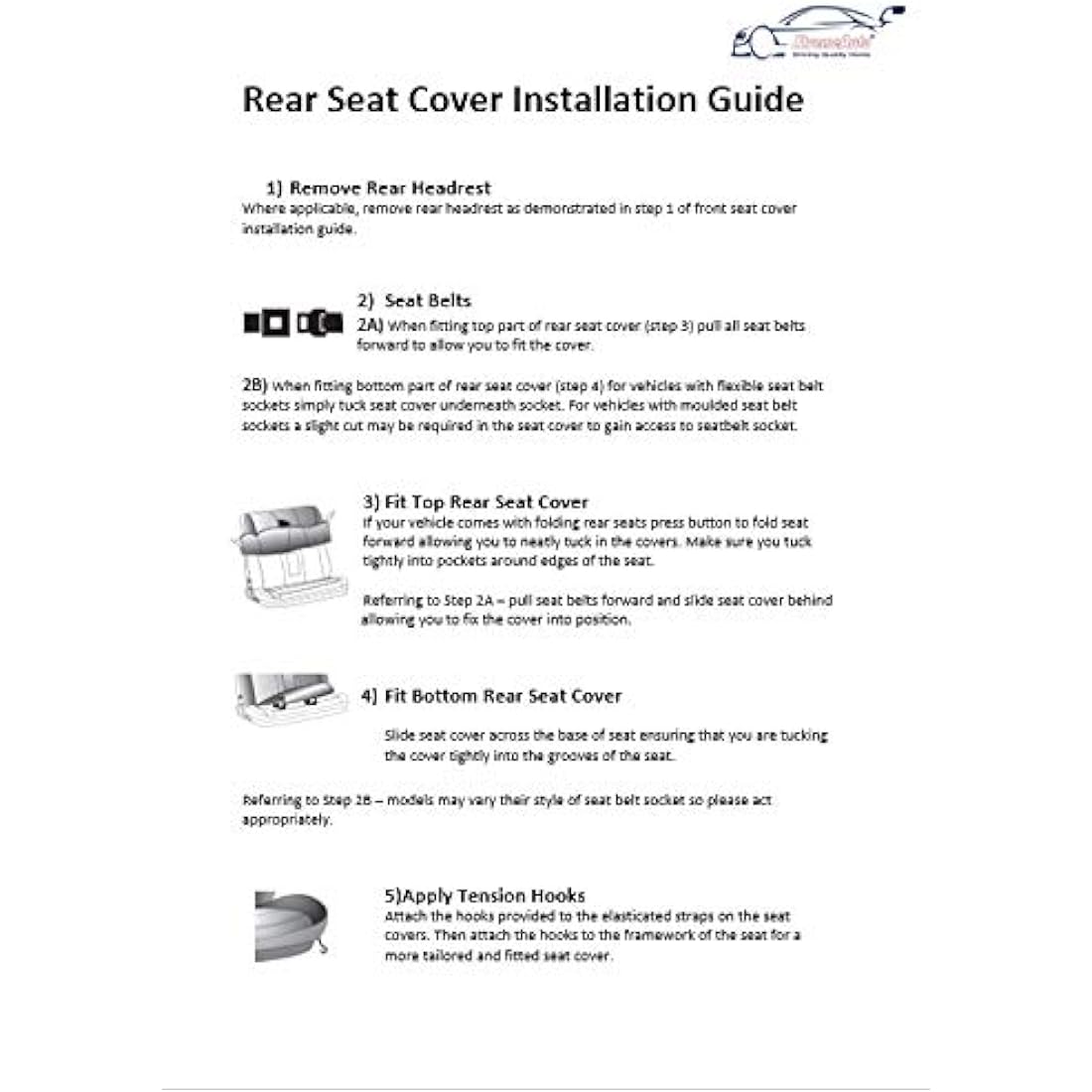 XtremeAuto® Carnaby Grey/Black Universal Car Seat Covers Set