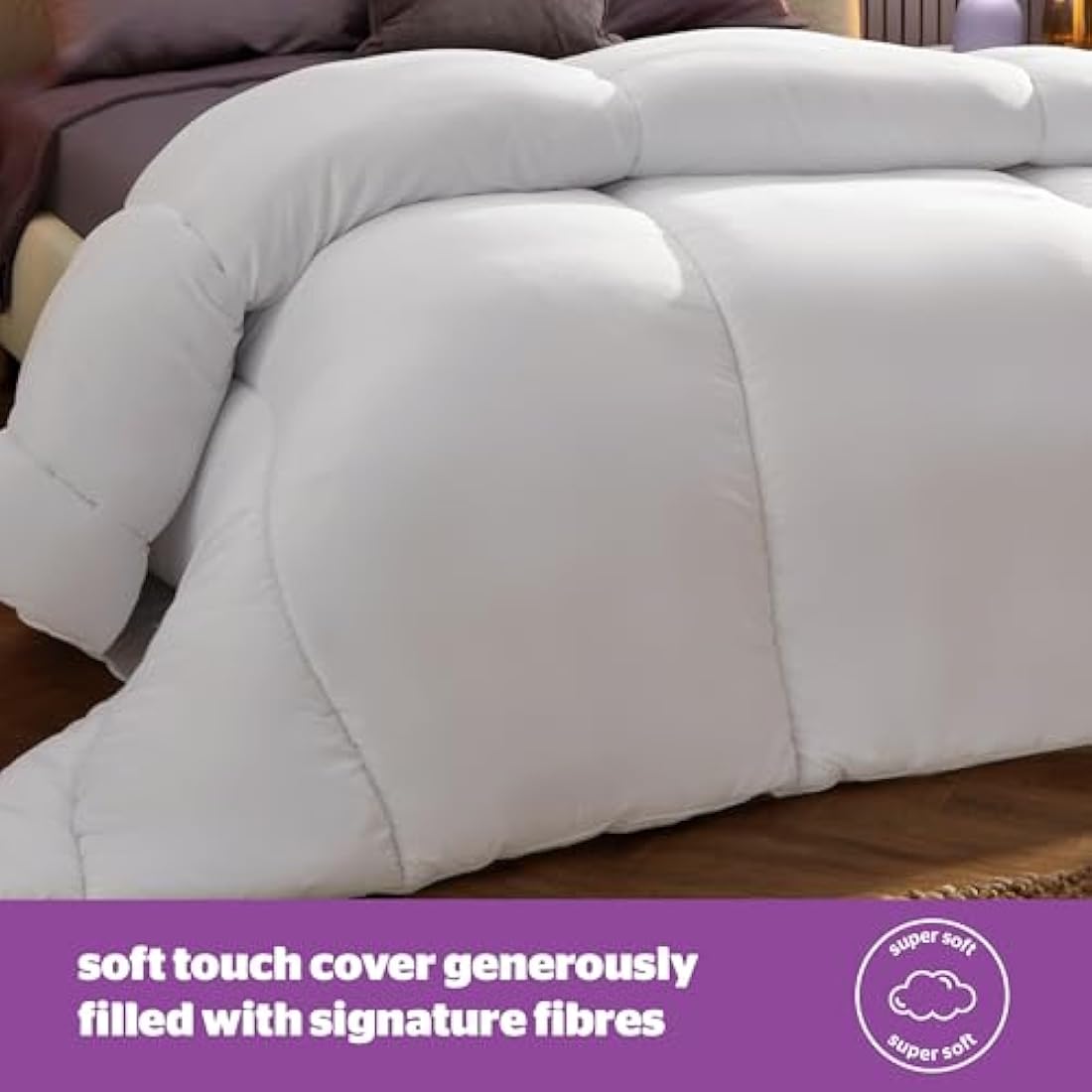 Silentnight Deep Sleep Super King Duvet 13.5 Tog – Winter Warm Soft and Comfortable Quilt Duvet Ideal for Cold Nights – Hypoallergenic and Machine Washable – Super King Size – 260x220cm