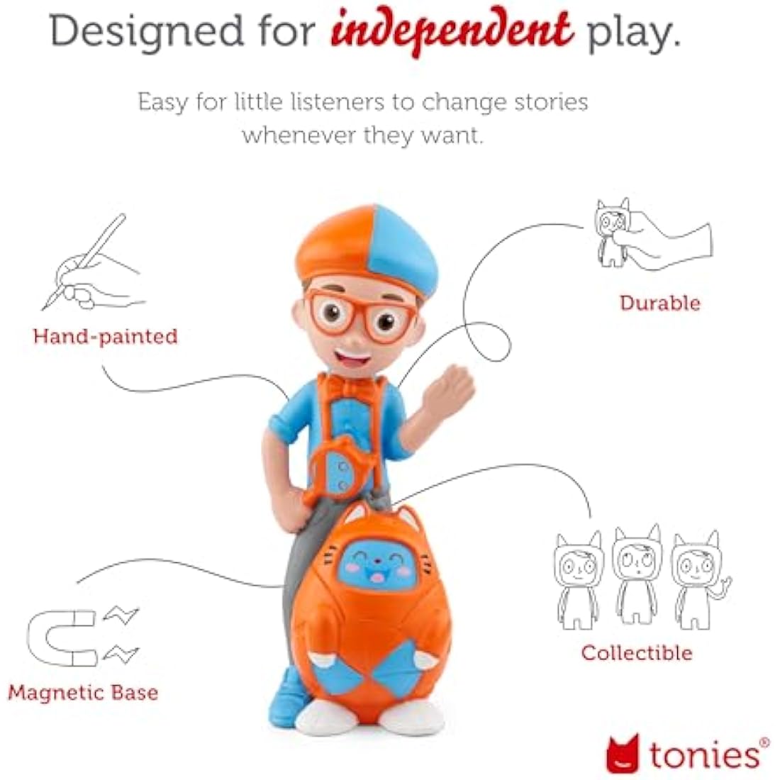 tonies Blippi Audio Toy Figurine from Moonbug