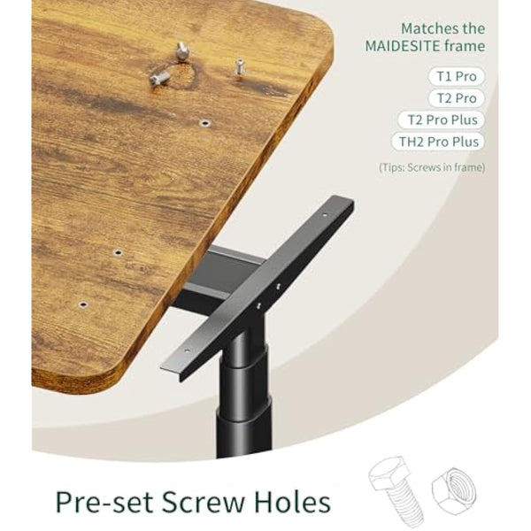 MAIDeSITe Table Top,Desktop for Height Adjustable Electric Standing Desk,160 * 80 * 2.5 cm