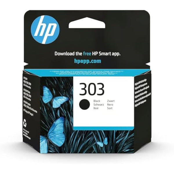 HP T6N02AE 303 Original Ink Cartridge, Black, Single Pack (Packaging May Vary)
