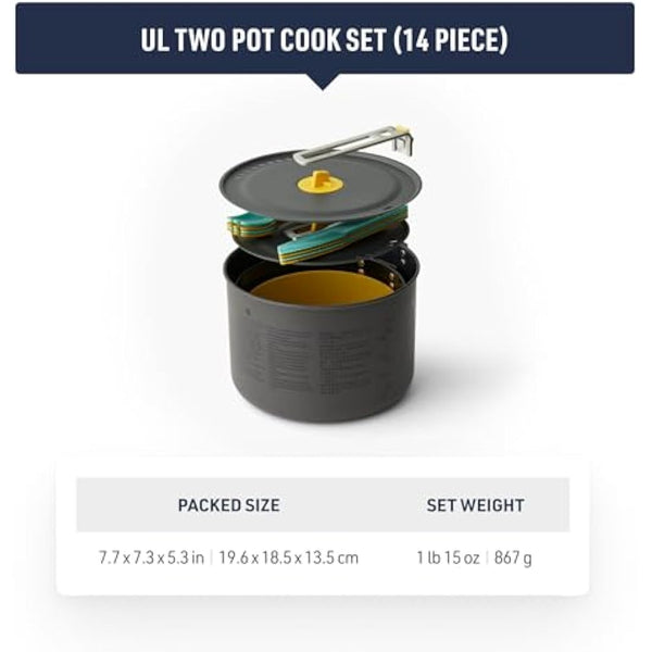 Sea to Summit Frontier Ultralight Two Pot Cook Set for Camping