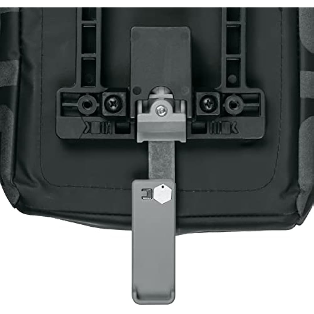 SKS GERMANY Infinity Topbag Bicycle Pannier Rack Bag (Compatible with MIK System, Waterproof Fabric, Removable Shoulder Strap, Reflective Elements, 7 Litre Capacity), Black