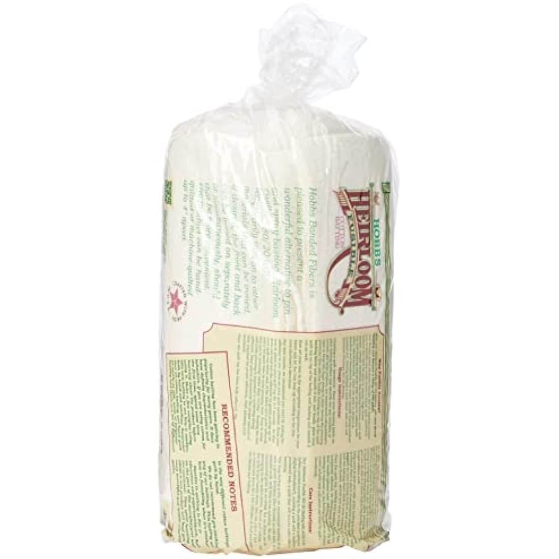 Hobbs Heirloom Fusible Blend: 90 x 108in (Queen), Cotton, White