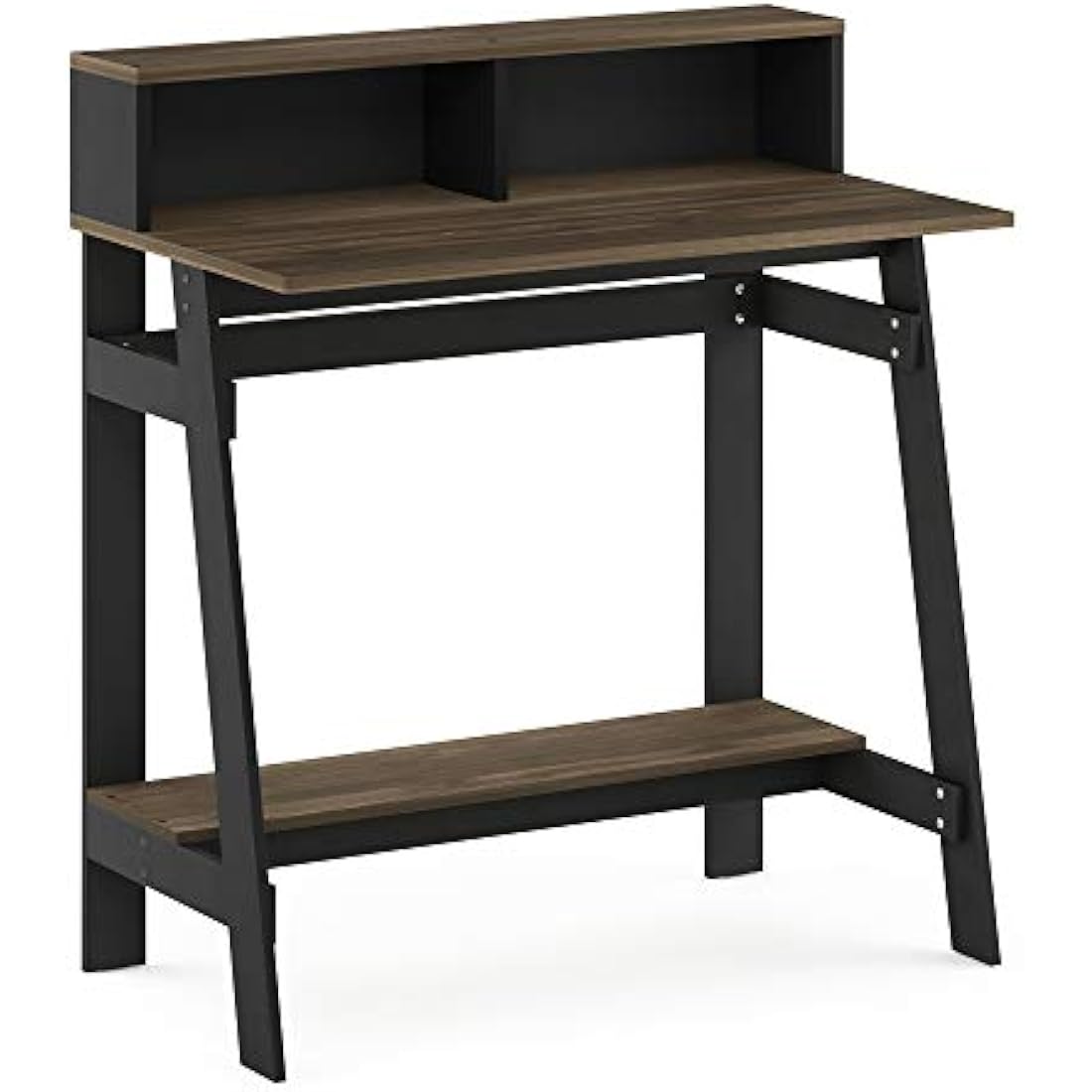Furinno Simplistic A Frame Computer Desk, Study Desk, Writing Desk, Columbia Walnut