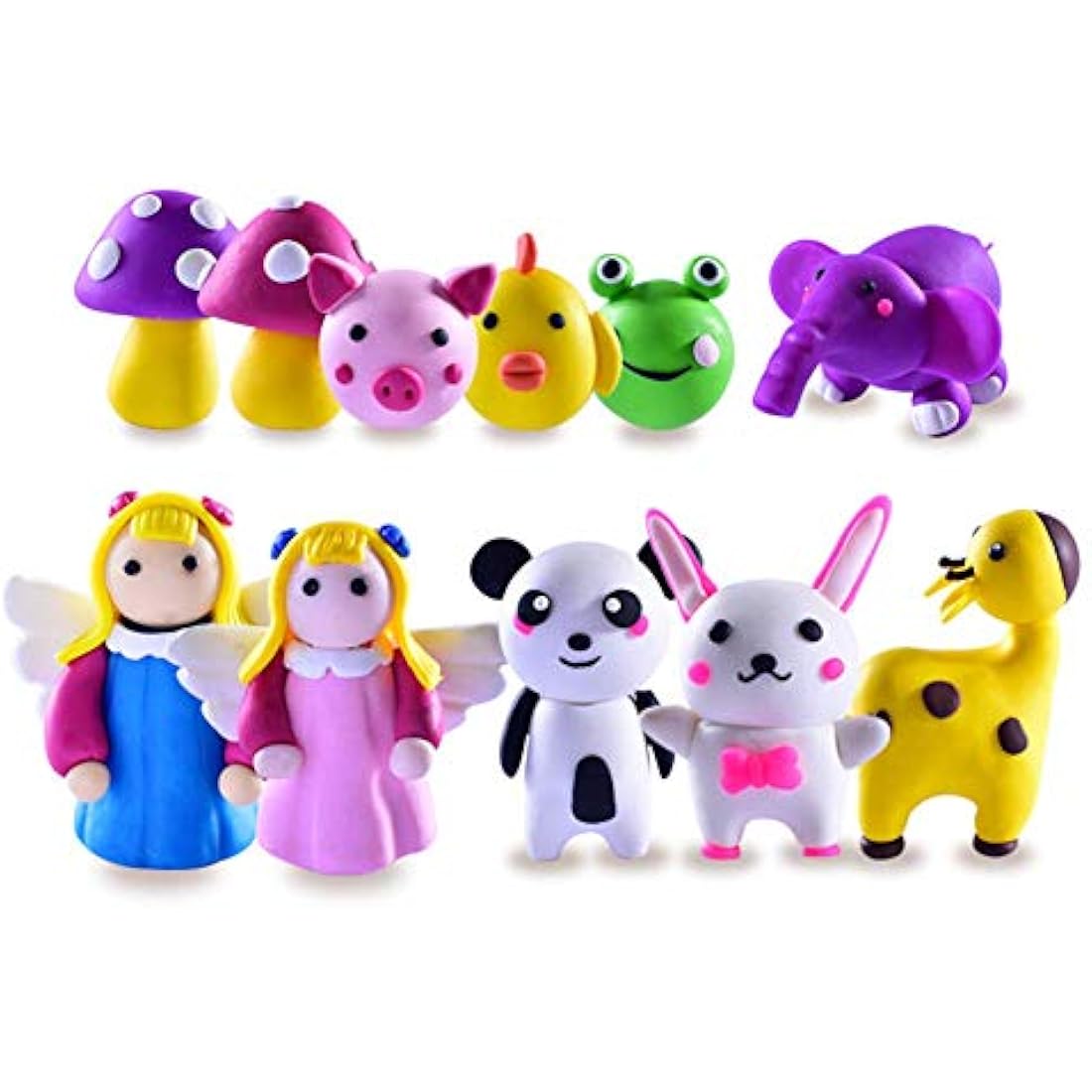 SUNNOW Polymer Clay Set, 46 Colours Modelling Kit for Kids with Tools & Accessories, Oven‑Bake & Air‑Dry, DIY Plasticine Crafts