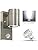 HiBay 1x Motion Sensor Outdoor Wall Lights Mains Powered PIR Garden Porch Wall Light Stainless Steel Security Lighting IP44 with 7W LED Cool White Bulb