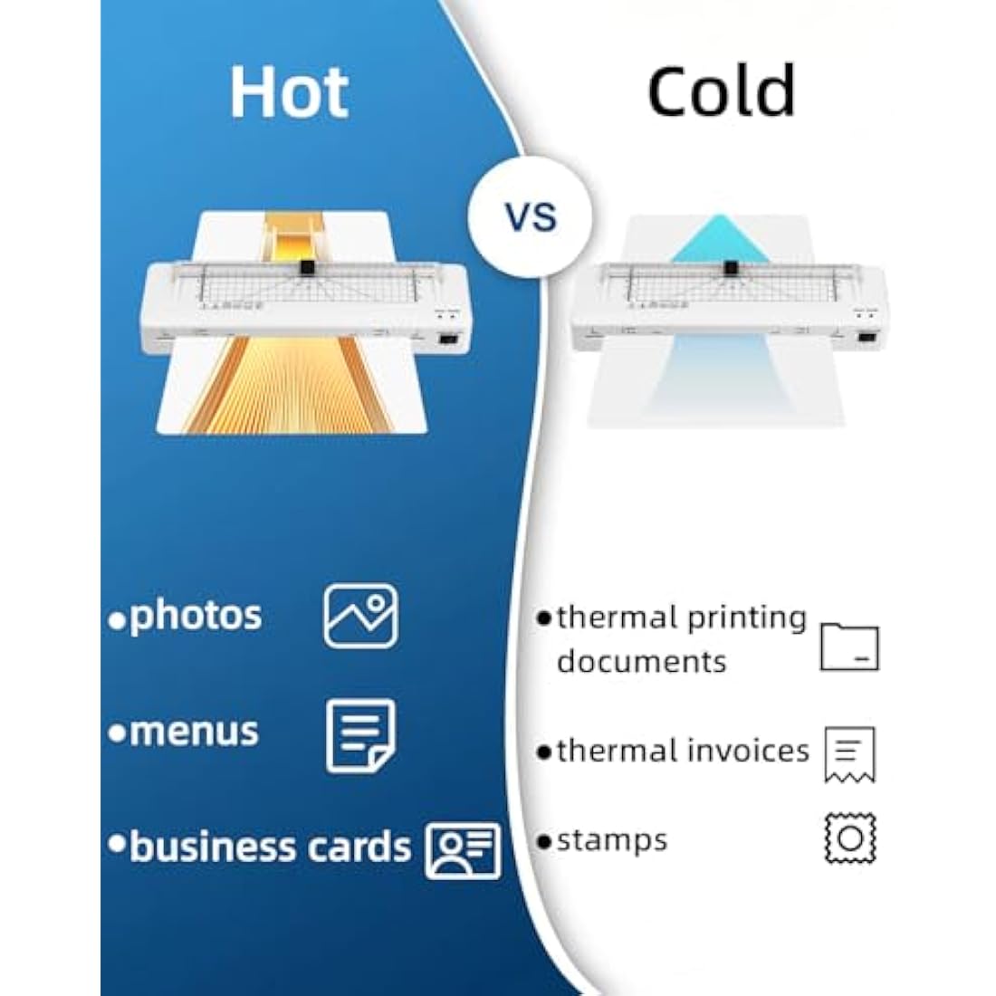 Laminator, A3 Laminator Thermal and Cold Laminating Machine with Built-in Cutter and Corner Rounder, Fast Warm-up, Lamination for Home Office School Use