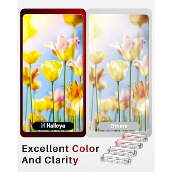 Halloya 216A Toner Cartridges Compatible with HP 216A for Color Laserjet Pro MFP M183fw M182n M182nw M155a M155nw W2410A W2411A W2412A W2413A Printer Toner (with chip,4-Pack)