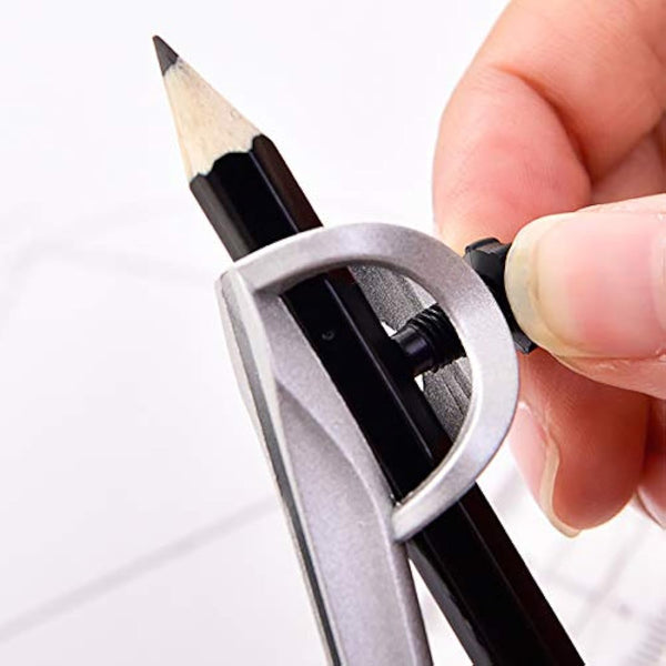 Maths Set, Geometry Compasses Set 8pcs School Protractor Rulers Set Squares for Maths Learning Home Schooling in Carry Case