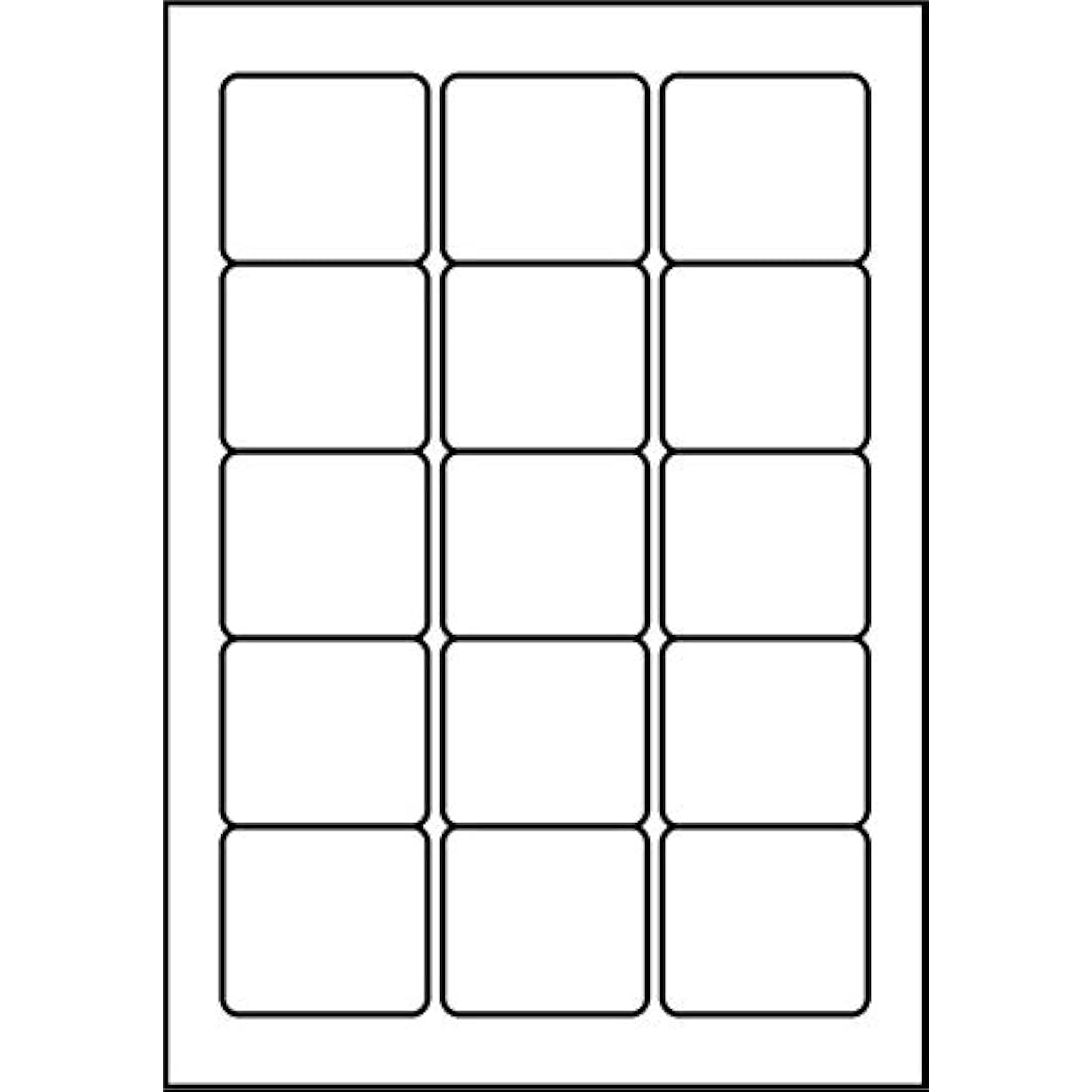 SmithPackaging A4 Self Adhesive Address Labels, 15 Labels Per Sheet, 100 Sheets, 59 x 51mm 1500 Labels