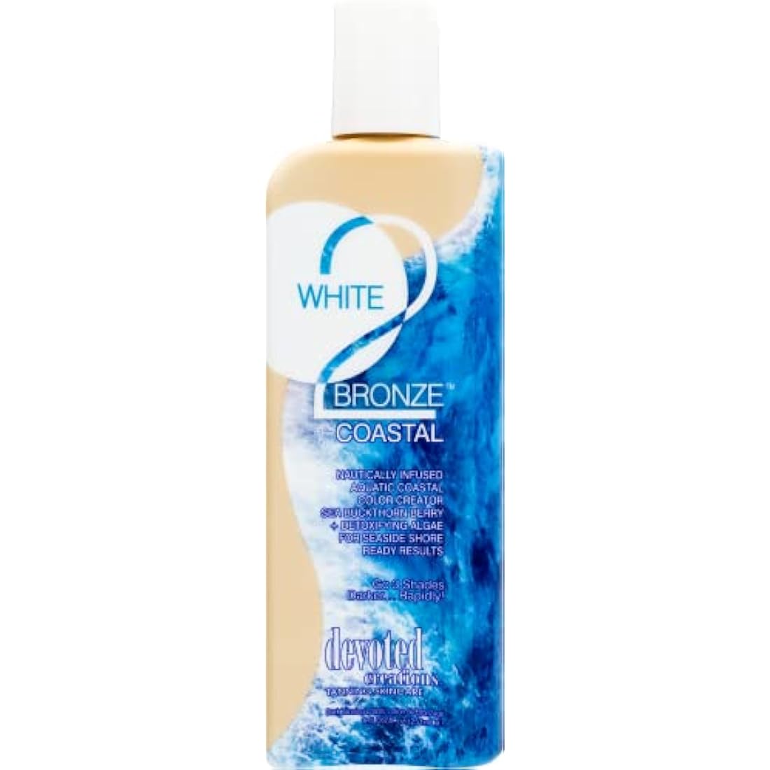 Devoted Creations White 2 Bronze Coastal Blue Hued Tan Enhancer, 251 ml (Pack of 1)